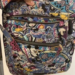 Vera Bradley Disney Triple Zip Hipster Mickey’s Paisley Celebration